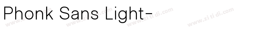 Phonk Sans Light字体转换